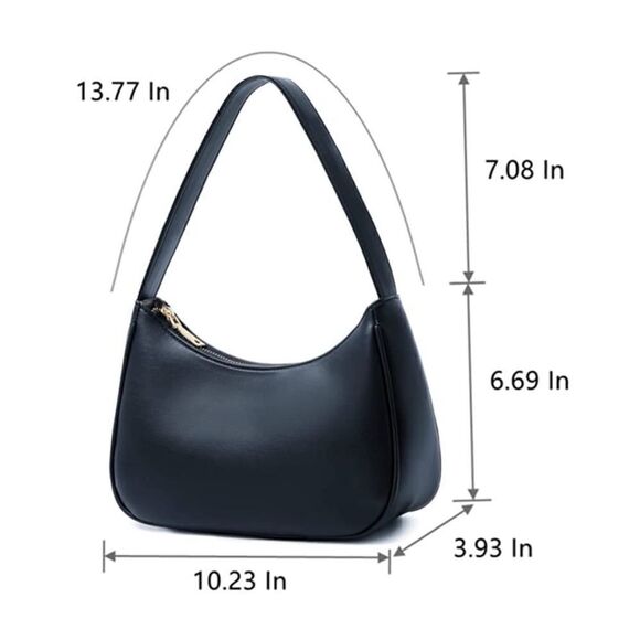 Navy Blue Shoulder Bag - Picture 2 of 5